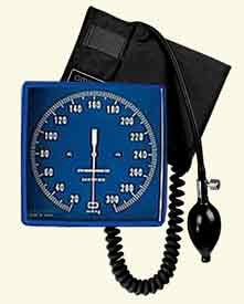Aneroid Blood Pressure, 6" Square Wall Mount (Model 63257)