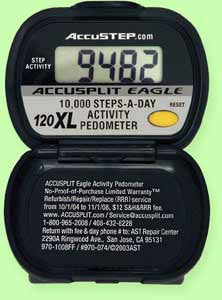 The Accusplit 10,000 Step Pedometer (Model 84118)
