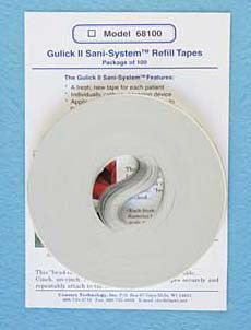 Gulick II Sani-System<sup>TM</sup> Refill Tapes (Pack of 100)